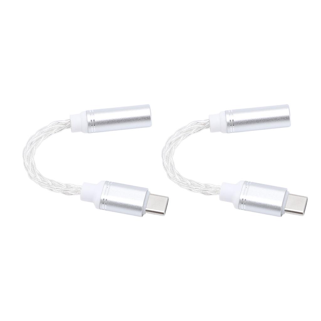 2 шт. USB C на 3,5 мм адаптер для наушников 384 кГц 32 бит USB Type C на 3,5 мм AUX звуковой разъем кабель шнур