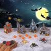 10pcs Halloween Miniature Ornaments Resin Desktop Figurines Mini Village Accessories Home Bar Decor