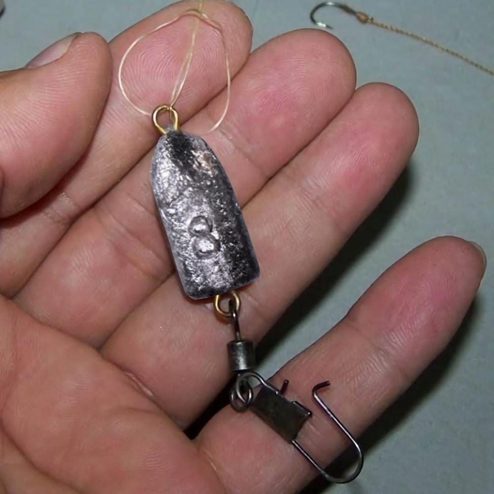 5 шт./пакет прочный для пулевидных рыболовных грузил рыболовные принадлежности снасти (8g)