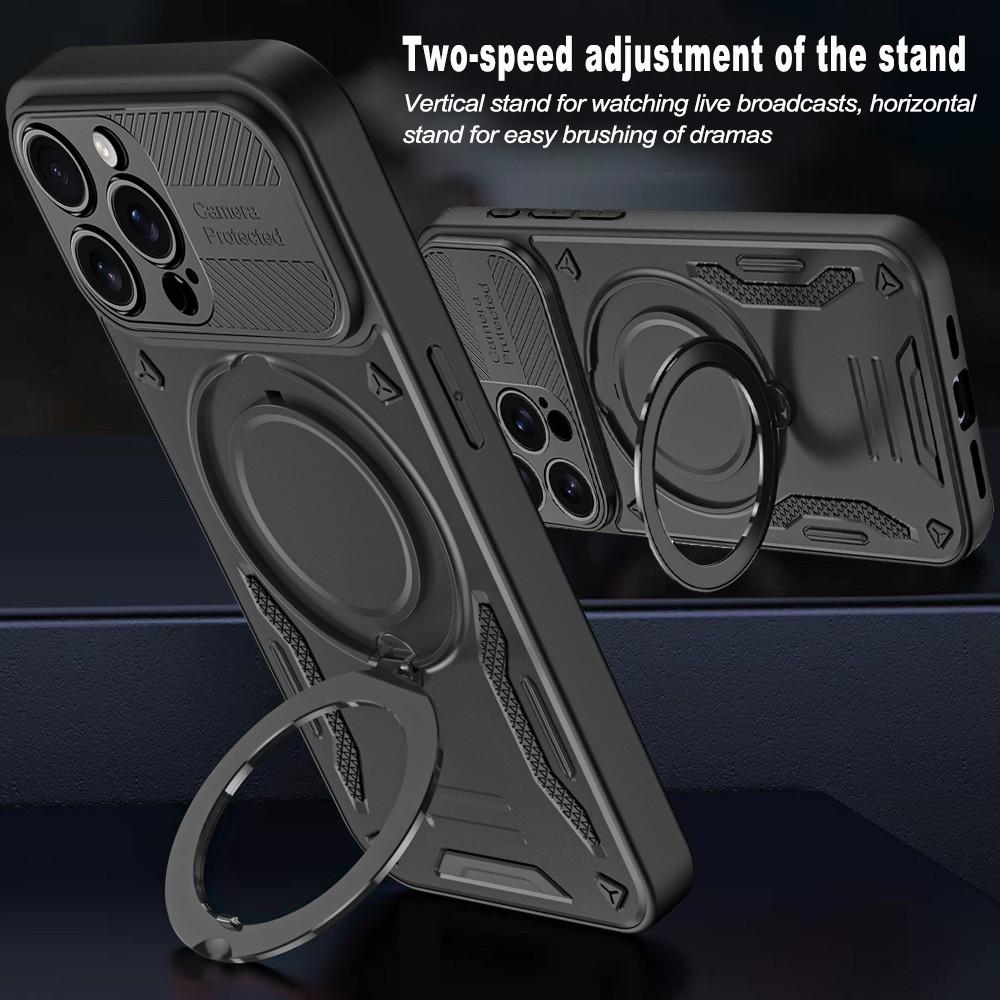 For iPhone 13 Pro Case Compatible with MagSafe Shockproof TPU + PC Phone Back Cover with Kickstand