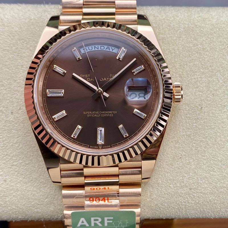 Мужские механические часы ARF серии Lao Jia Ri Zhi с двойным индикатором даты