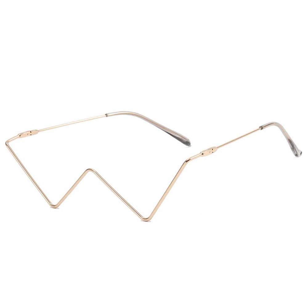 Eyewear Decoration Glasses Frame Rhinestones Glasses Frame Fake Glasses Triangle Glasses Frame
