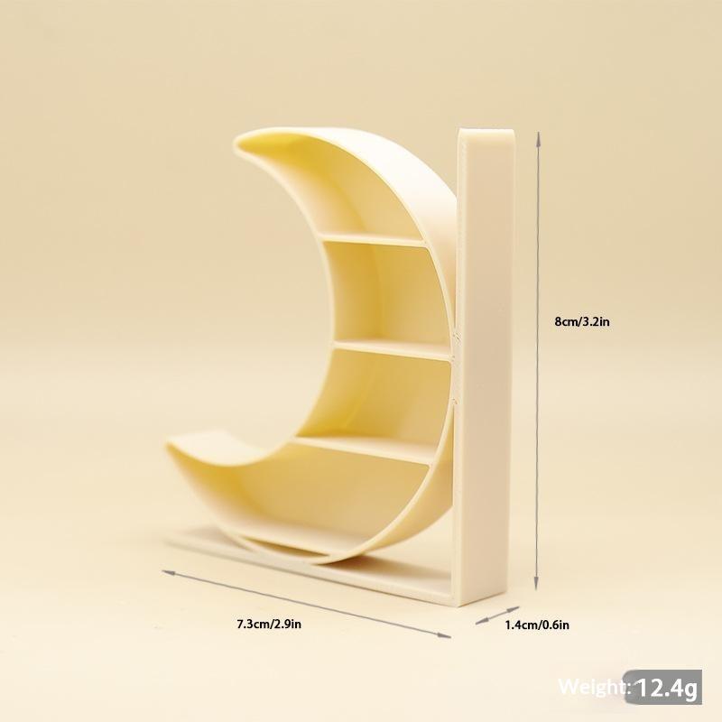 1:12 Кукольный домик Миниатюрный Лунный Книжный Шкаф 4-уровневая Стеллаж-Хранение Витрина Модель Декор Игрушка Аксессуары для Кукольного Домика
