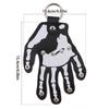 Punk Hand Keychain Holder Five Finger Hand Bone Key Bag Pendant Snap-fastener Palm Keyring  Unisex