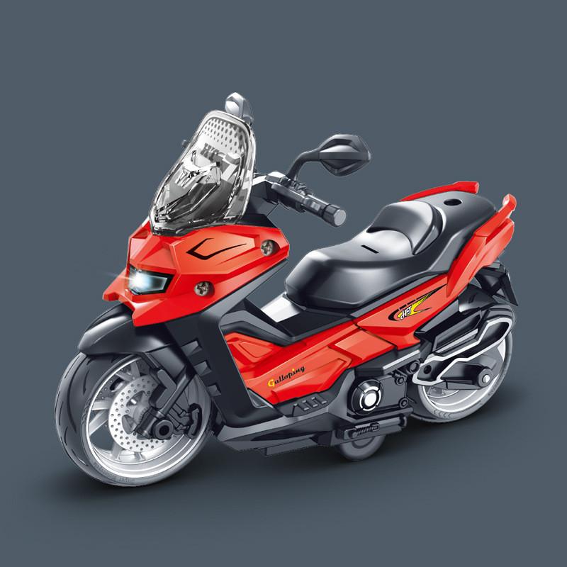 Childrens Plastic Motorcycle Model With Sound Light Music For Sensory And Motor Skills