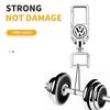 For Volkswagen VW Metal Leather Car Keychain Key Ring Badge Accessories For Volkswagen Golf-5 6 7 MK6 Jetta Lavida Polo Tiguan P