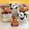 Panda Plush Spinning Keychain Backpack Charm Couples Gift Short Plush Decor