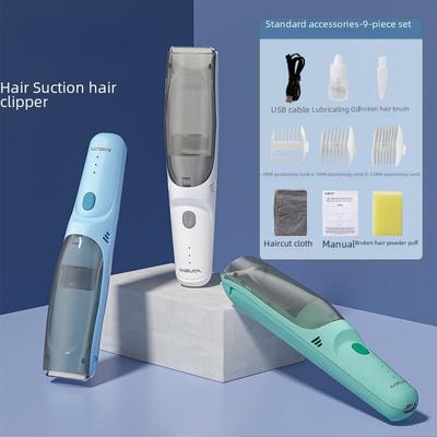 Водонепроницаемая аккумуляторная машинка для стрижки детских волос с автоматическим всасыванием