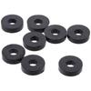 8pcs Black Isolation Pads Rubber Spacers Washers Sturdy Round Washers  Home