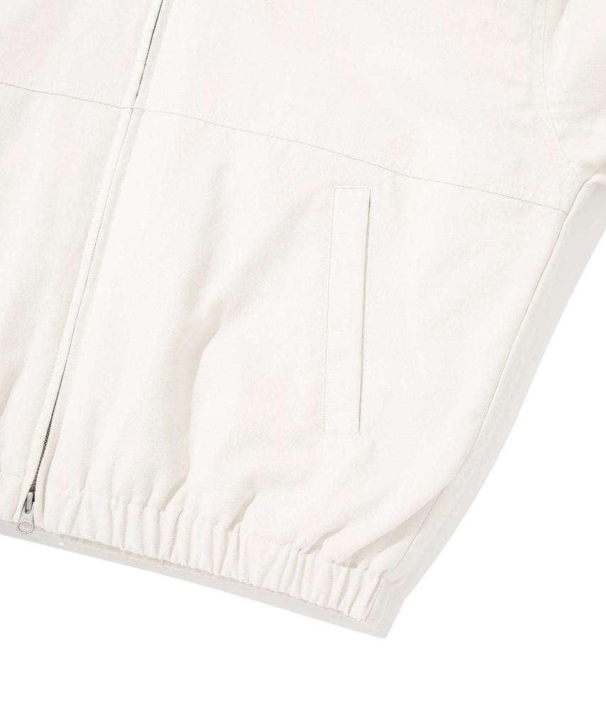 Covernat C Logo Heavy Oxford Hoodie Jacket Ivory