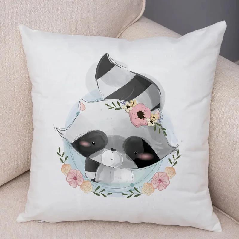 Наволочка с рисунком из мультфильма «Животное» для украшения интерьера, офиса, гостиной, дома, наволочка