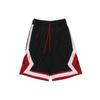 Jumpman Diamond Mid-Rise Colorblock Fitted Lace-Up Casual Shorts Men Bottoms Black CV6023-010
