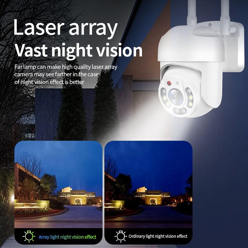 5 ГГц и 2,4 ГГц HD Скоростная купольная Wi-Fi IP-камера Открытый аудио ИК ночного видения Беспроводная камера AI Обнаружение человека 1080P PTZ Камера безопасности