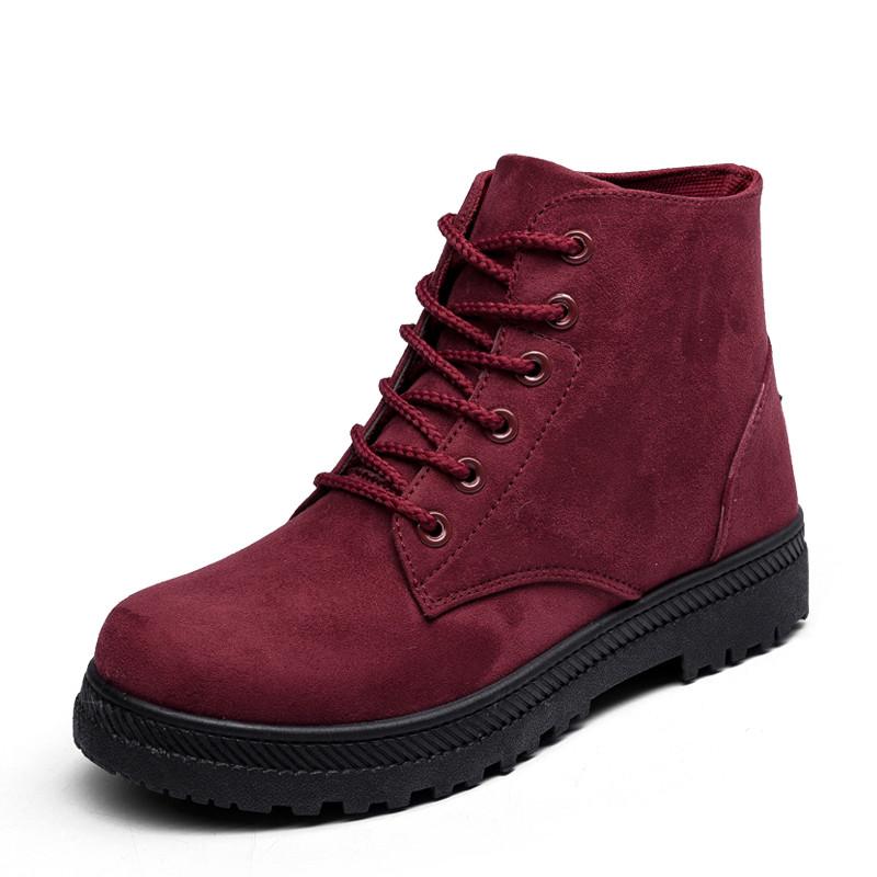 Весна Осень Замшевые Сапоги Женские Ботинки Туфли На Платформе Женские Модные Ботильоны Резиновые Сапоги На Шнуровке 2024