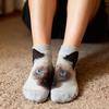 Realistic Cat Face Socks 3D Cat Print Animal Socks Breathable Funny Casual Socks Gag Gifts for Cat Lovers Men Women