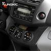 Наклейка из настоящего мягкого углеродного волокна для Toyota RAV4 2006 2007 2008 2009 2010 2011 2012 LHD RHD Отделка рамки кондиционера центральной консоли автомобиля