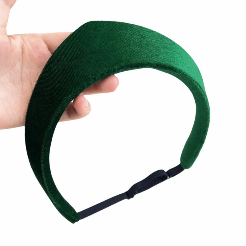 Elegant Velvet Crown Headband Unique Multiple Colors Smooth Texture Headwear Retro Style Soft Hairband