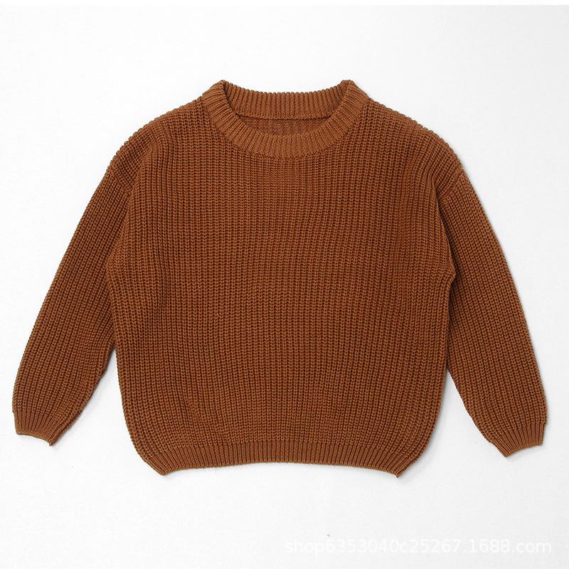 Baby Sweater Autumn/winter Base Long Sleeved Baby Pullover Knitted Sweater