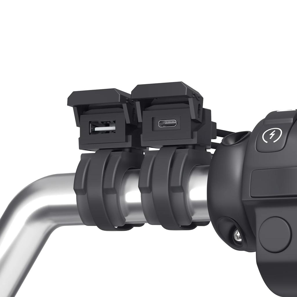 PD QC3.0 USB зарядное устройство для мотоцикла Type C быстрое зарядное гнездо крепление на руль адаптер питания для велосипеда мото