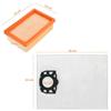 Sac aspirateur et Filtre pour Karcher WD4 WD5 WD6 MV4 MV5 MV6 Sacs 2.863-006.0 [Lot 8] et Filtres 2.863-005.0 [Lot 2] Phonillico®