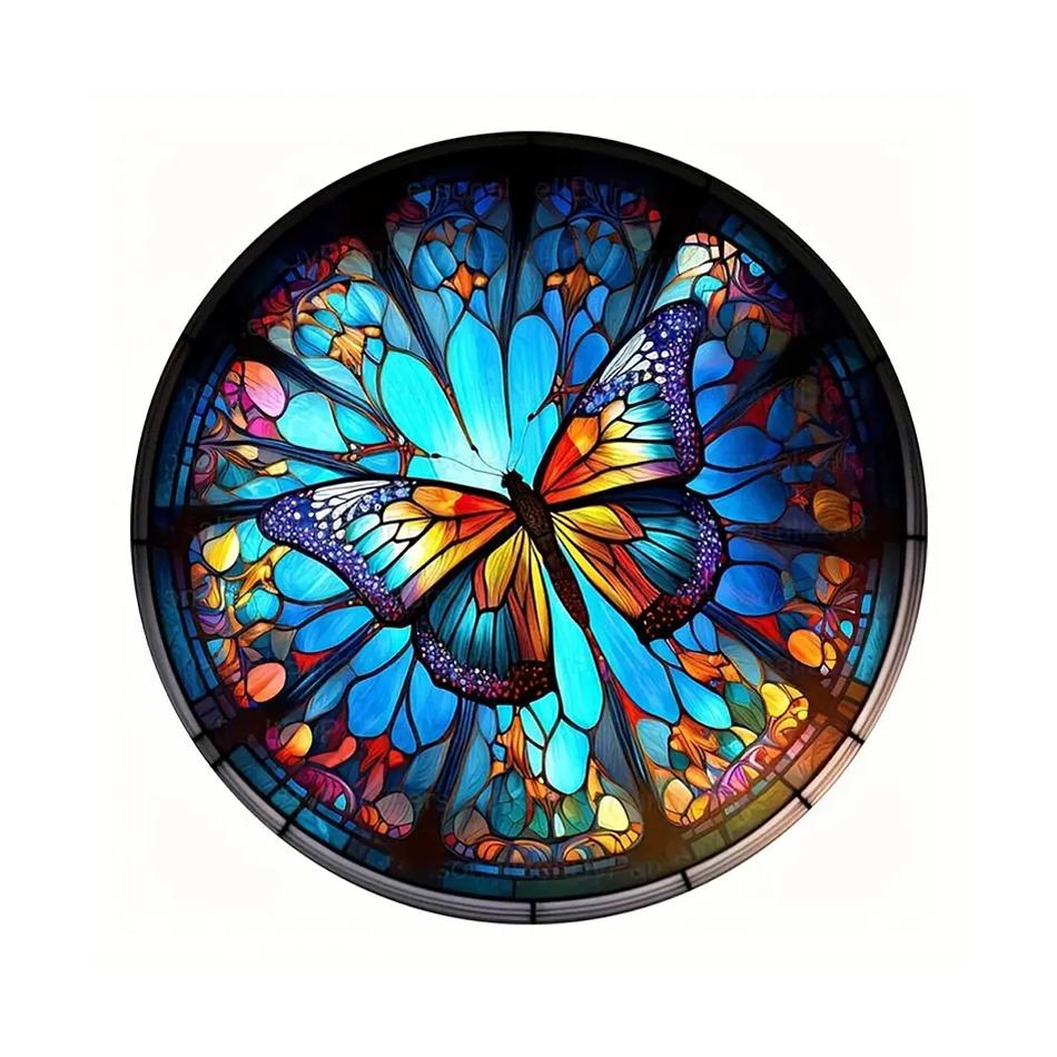 Frame Painting By Numbers Kits Butterfly Colorful Picture With Numbers On Canvas Acrylic Paint With Brushes Kits For Diy Gift 40x40