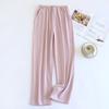 2025 Japanese New Autumn/Winter Couple Sleeper Pants, Men's and Women's Striped Home Sleeper Pants, Velvet Loose Large Pants