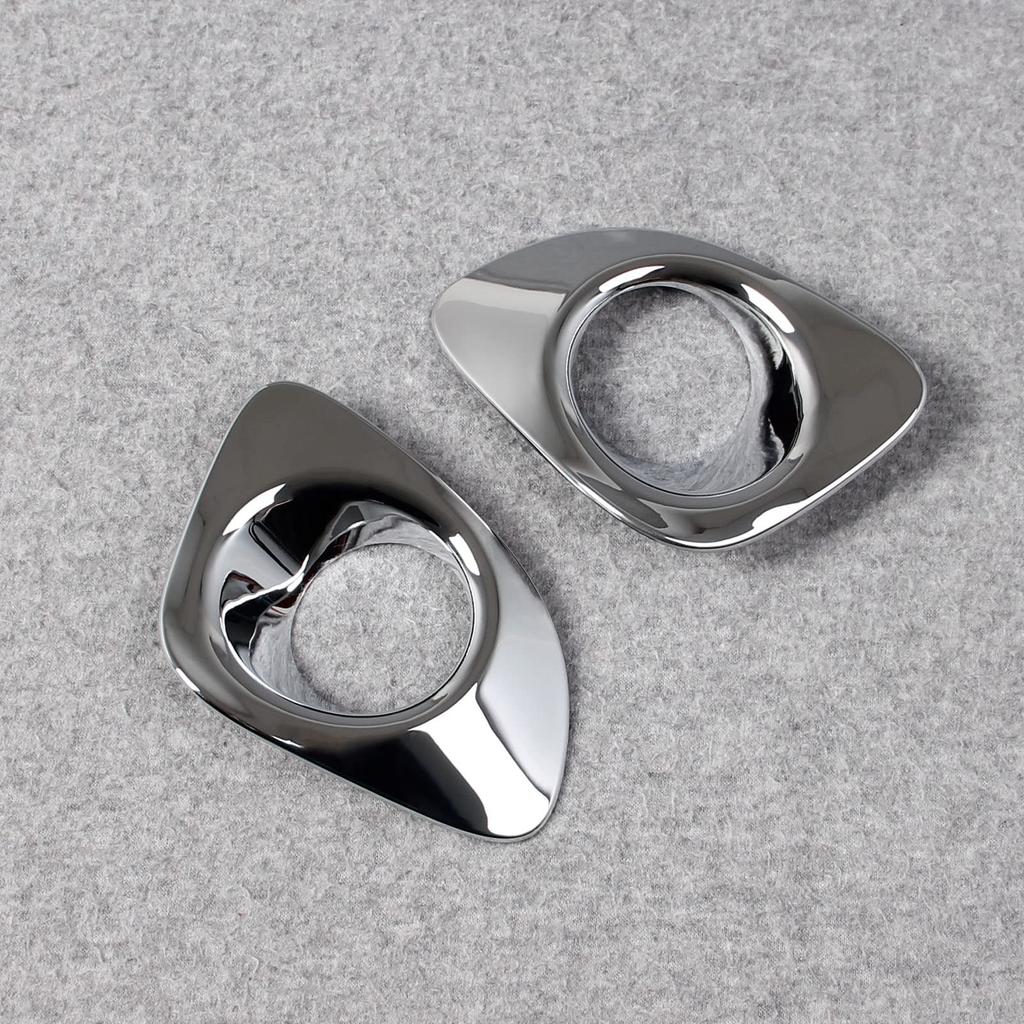 RUIQ Toyota Corolla Cross Exterior Front Fog Lamp Garnish Bezel Designed Exclusively for the Toyota Corolla Cross Chrome-Plated Covers,