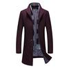 Men British Style Business Casual Cashmere Trench Coats New Winter Woolen Blends Man Scarf Warm Overcoats Quality Long Jackets