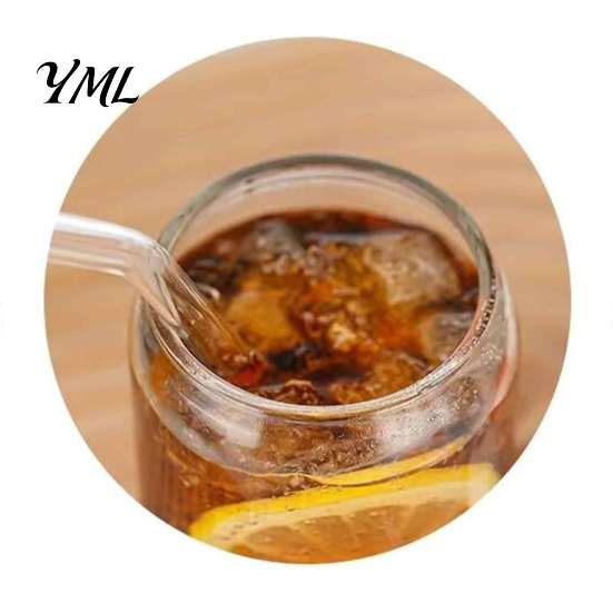 Eco Friendly Glass Water Bottle Cup with Bamboo Lid, Heat Resistant Borosilicate Tumbler, Retro Mason Silicone Seal Style Drinking Cup, for