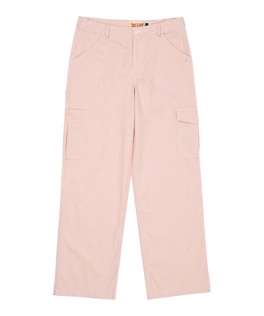 DAMP Striped Cargo Pants_Pink
