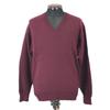 Sport Cashmere V-Neck Sweater Men's L Wine Red Golfwear Japan Tag(USED)