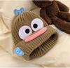 Прекрасная Смешная Уродливая Шапка-Рыба Женская Осенне-Зимняя Толстая Теплая Защита Ушей Вязаная Шерстяная Шапка Студенческая Новая Холодная Шапка