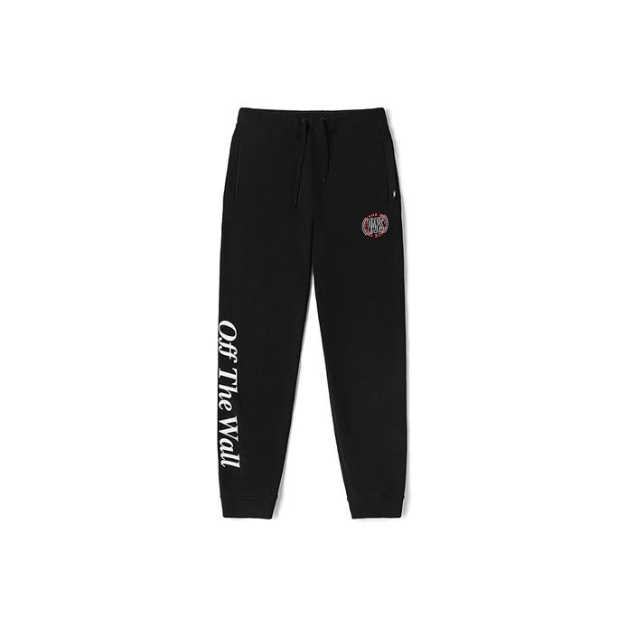 Vans Letter Print Knitted Casual Sports Pants Men Bottoms Black VN0A54JCBLK