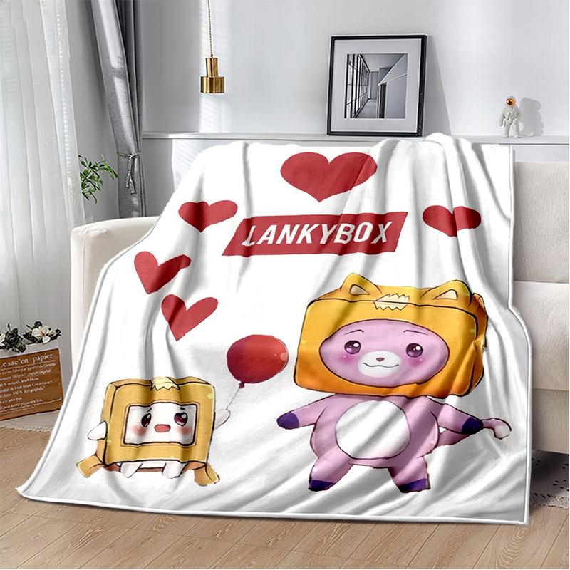 29 Стилей Новый Мультяшный Плед Lankybox Boxy Foxy Rocky, Мягкий Плед для Дома Спальни Кровати Дивана Путешествий Пикника, Подарок Ребенку