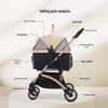 BNDC Universal Large Space Foldable Pet Stroller for Cats and Dogs