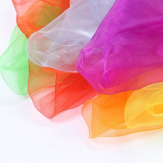 Yousheng 10 шт. танцевальные шарфы жонглирующие шарфы моющиеся многоцелевые детские движения обучение образование красочные шарфы музыкальные аксессуары