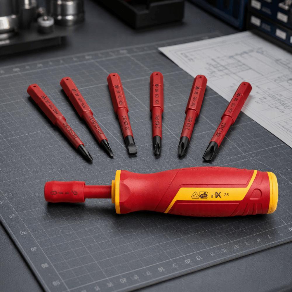 Quick-Change Interchangeable Screwdriver Kit Multi-Tool VDE Screwdriver Bit Set Safe Hand Tool Use