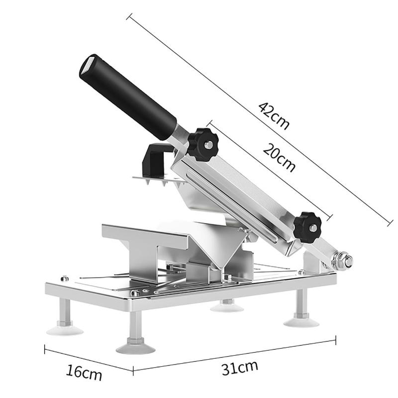 Мясорезка из нержавеющей стали Мясорезка Машина для резки костей Рубка для бараньих костей Рубка для курицы, утки, рыбы, ребрышек, баранины