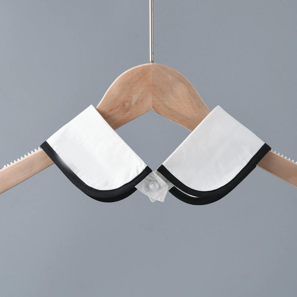 Women Shirt Fake Collar For Women Half Shirt Tie Neckwear Decorative Ladies Detachable Collar For Lapel