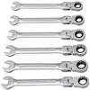Flexible Head Ratchet Wrench Metric Combination Spanner Open End And Ring Wrenches Tool
