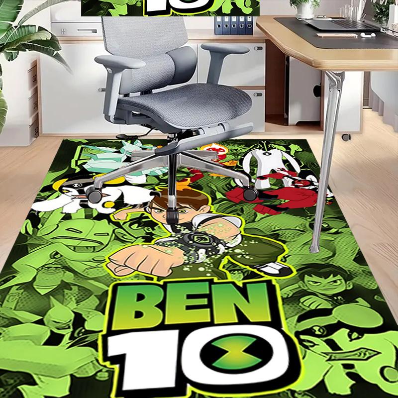 1pc Ben Alien Force Carpet for Playroom Bedroom Living Room Sofa Home Decor,kids Game Area Rug Non-slip Floor Mat Y73022
