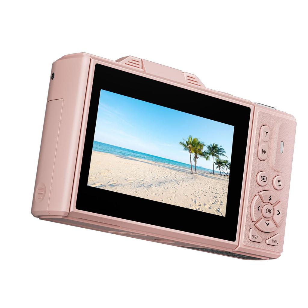 5K 75MP Mirrorless Camera 18X Zoom Auto Focus Digital Camera Anti Shake with 3 Inch Flip Screen Support 256GB Memory