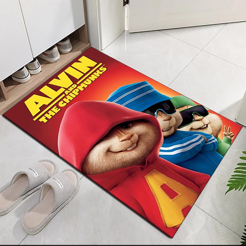 Alvin and the Chipmunks Printed Carpetrugfor Office Chair Living Room Bedroom Kitchen Room Decor Gifts