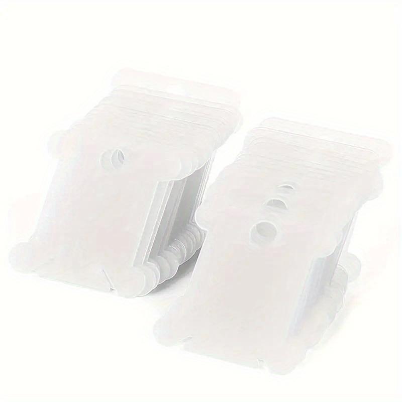 100Pcs Plastic Sewing Winding Plate Board Color Thread String Winder Cross Stitch Embroidery Thread Bobbins Organizer Tool