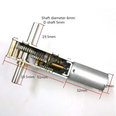 Двухвальный турбинный червячный мотор-редуктор DC12/24V, Высокоскоростной мотор-редуктор с высоким крутящим моментом WGF180-55