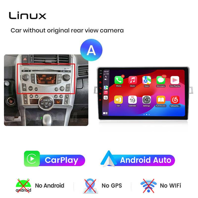 Junsun CarPlay Android Auto Car Radio for Toyota Verso R20 2009 2011 2012-2018 GPS Intelligent Systems Multimedia Car Radio