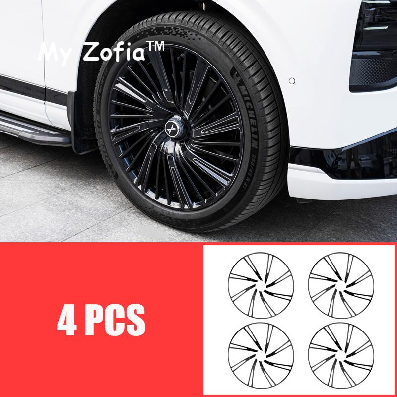 For Xpeng XiaoPeng G9 2023 2024 2025 Car wheel stickers repair bright black film protective film scratches accessory decoration