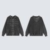 Unisex Oversized Hooded Sweatshirt With Rivet Detail Washed Vintage Style Cotton Long Sleeve Casual Top