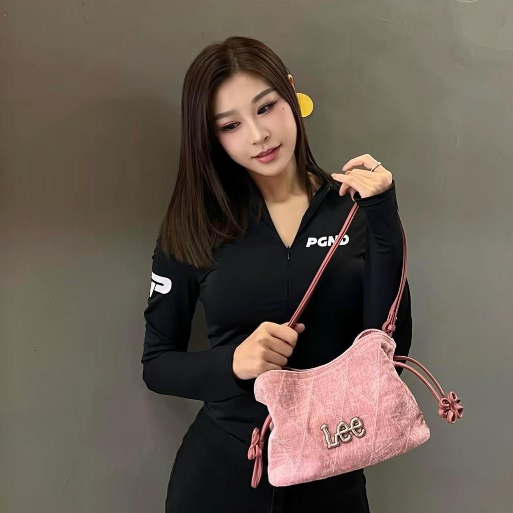 New Lee Fabric Shoulder Bag Women's Pink LE250004M-102