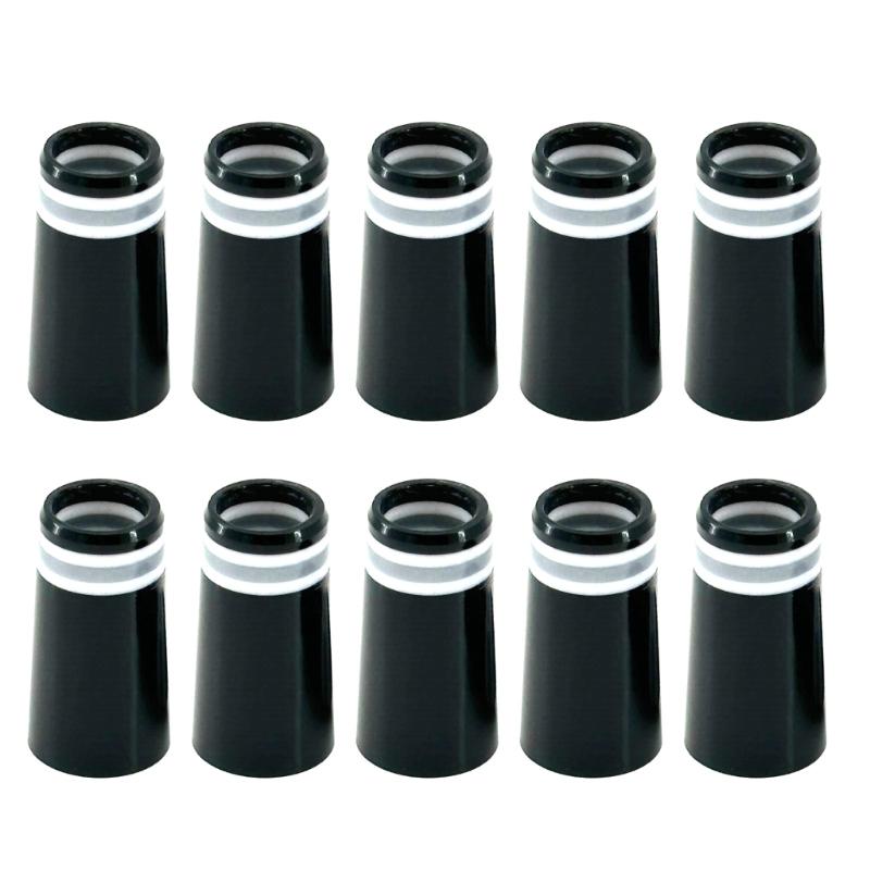 10Pcs Collared Rubber Ferrules for Golfs Iron with Rings, Golfs Iron Ferrules, Golfs Tapered Ferrule for Parallel Shaft